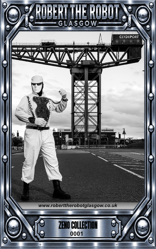 Robert the Robot Glasgow at the Finnieston Crane – Zeno Collection Card 0001